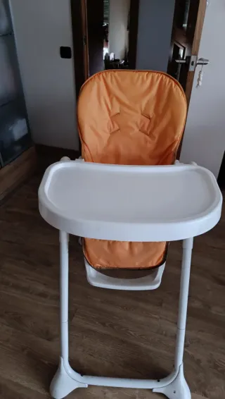 Trona bebé plegable naranja