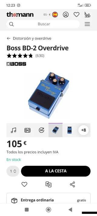 Boss BD-2 Blues Driver Pedal