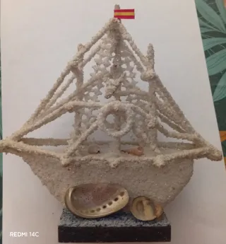 Maqueta Barco Velero con Bandera Española