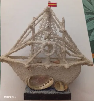 Maqueta Barco Velero con Bandera Española