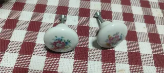 Lote pomos armario cristal y plástico