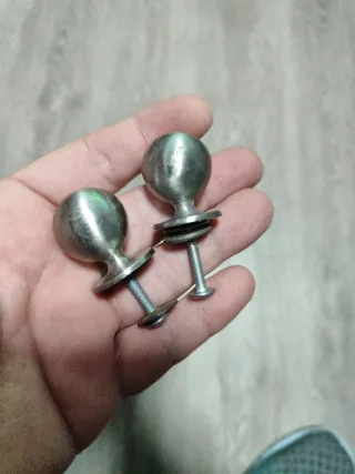 Lote pomos armario cristal y plástico