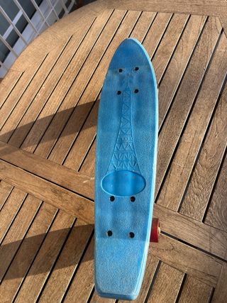 Skate Old School Torre Eiffel Azul