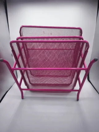 Organizador de folios rosa 3 niveles