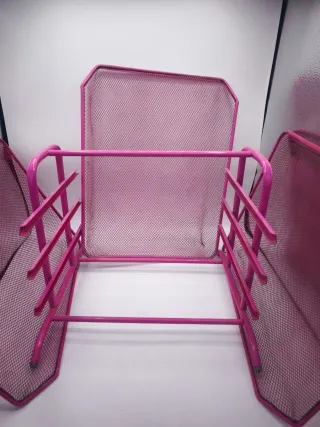 Organizador de folios rosa 3 niveles