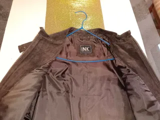 Chaqueta mujer Piel de Ante marrón (100% piel)