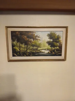 Cuadro antiguo óleo sobre lienzo