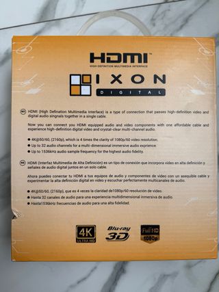 Cable HDMI DIXON DIGITAL 4K 15m nuevo a estrenestr