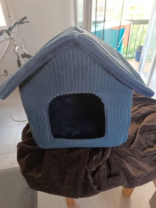 Cama Cueva para Perro Azul 15€ como nueva