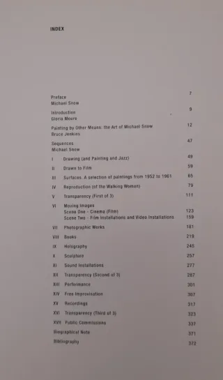 Michael Snow Sequences : a History of His Art