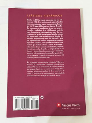 Tres sombreros de copa – Edición Fernando Valls