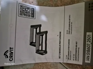 Crivit Set 2 Maniglie per Flessioni