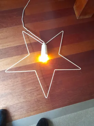 Lámpara Estrella Navidad Blanca