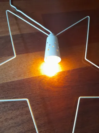 Lámpara Estrella Navidad Blanca