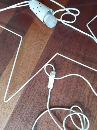 Lámpara Estrella Navidad Blanca