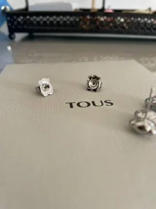 Pendientes Oso Tous Plata