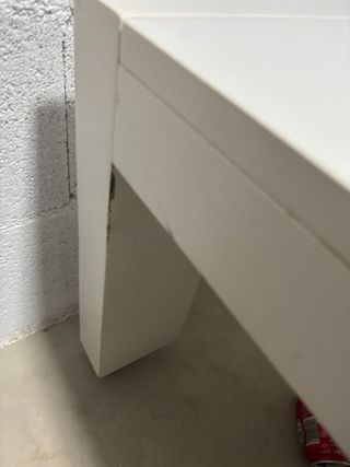 Mesa elevable blanca