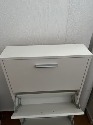 Zapatero blanco 3 cajones
