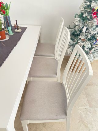 Mesa Comedor Extensible Blanca IKEA 180cm