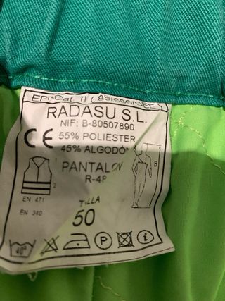 Pantalón de trabajo forrado reflectante T50