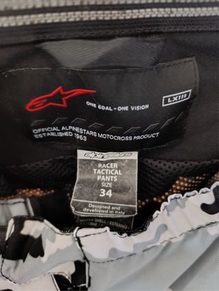Pantalones Alpinestars Motocross Talla y no fear