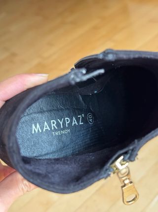 Botines tacón alto negros talla 40