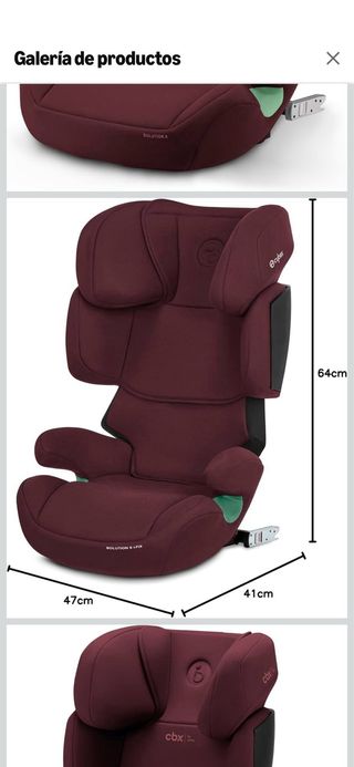 Sillita de coche Cybex rosa y morada