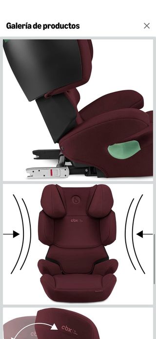 Sillita de coche Cybex rosa y morada