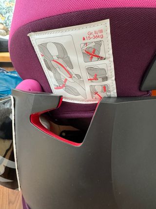 Sillita de coche Cybex rosa y morada