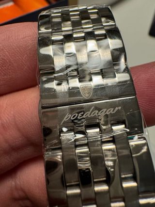 Reloj Poedagar Cronógrafo Hombre Verde Plata