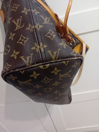 Neverfull Mediano Louis Vuitton Beige