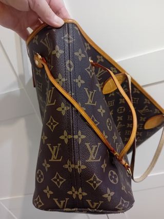 Neverfull Mediano Louis Vuitton Beige