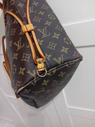 Neverfull Mediano Louis Vuitton Beige
