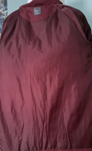 Plumas largo burdeos