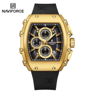 Reloj Naviforce Dorado y Negro Cronógrafo