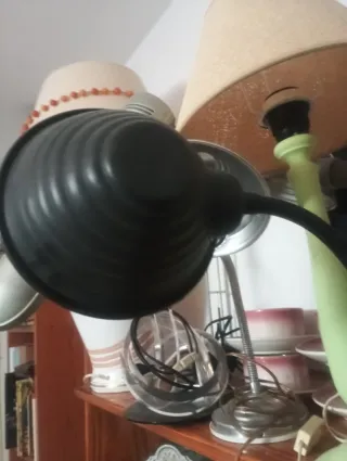 Flexo Pinza Vintage Metal Negro/Plata