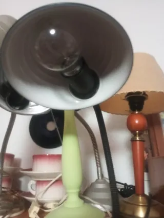 Flexo Pinza Vintage Metal Negro/Plata