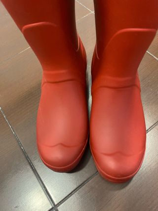 Botas Hunter Rojas Mujer.