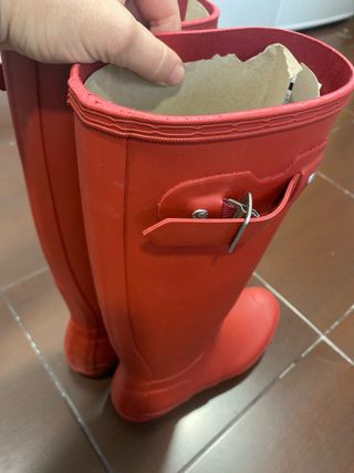 Botas Hunter Rojas Mujer.