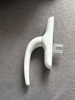 Manilla de puerta terraza blanca