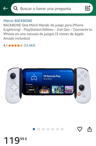 Backbone One - Mando iPhone Lightning