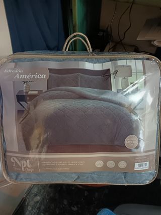 Edredón Jacquard Gris 240x260