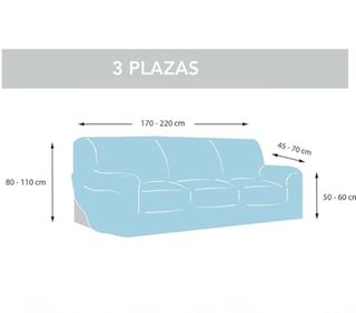 Funda Elástica Sofá 3 Plazas Mus Nueva