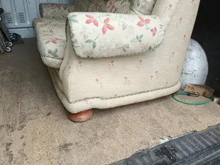 Sofá de 3 plazas con estampado floral