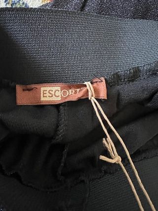 Gonna nera plissettata