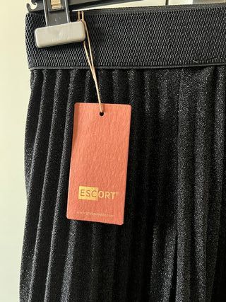 Gonna nera plissettata