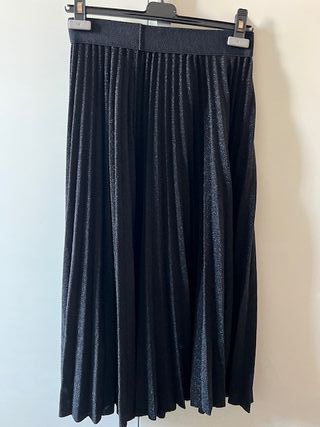 Gonna nera plissettata