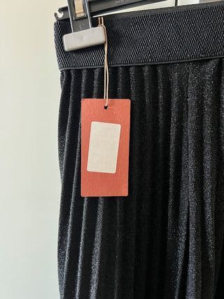 Gonna nera plissettata