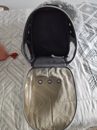 Mochila transportín gato nueva