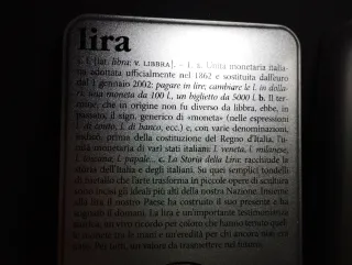 Scatola di latta Lira Editalia